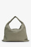 Bottega Veneta Green Intrecciato Woven Calfskin Leather Large Hop Bag