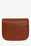 Sezane Brown Leather Roméo Crossbody Bag