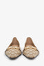 Gucci Beige GG Canvas Vittoria Ballerina Flats Size 42