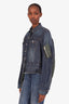 Sacai Blue/Green Denim Mesh Patchwork Jacket Size 2