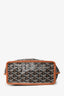 Goyard Black/Brown Goyardine Coated Canvas Anjou Mini Tote Bag With Pouch