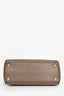 Fendi Dark Beige Grained Leather Small 2Jours Tote With Strap