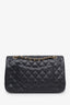 Pre-loved Chanel™ 2019 Black Caviar Leather Quilted Classic Medium Double Flap Bag GHW