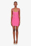 Herve Leger Pink Bandage Strappy Mini Dress Size S