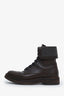 Brunello Cucinelli Brown Leather Combat Boot Size 39