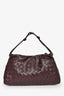 Bottega Veneta Burgundy Intrecciato Leather Medium Dustbag with Chain