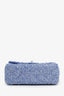 Pre-loved Chanel™ 24P Blue Tweed Quilted Mini Rectangular Flap Bag