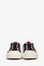 Christian Dior White/Purple Leather Fabric Lace Up 'Walk n Dior' Sneakers Size 38.5