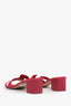 Hermès Pink Epsom Calfskin Oasis Sandals Size 37