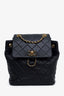Pre-loved Chanel™ 2022 Black Quilted Lambskin 19 Backpack