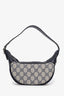 Gucci Navy/Beige GG Monogram Ophidia Half Moon Mini Hobo Bag