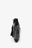 Gucci 2009 Black/Gold Sparkly Canvas and Leather Crossbody Messenger Bag