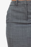 Alessandra Rich Grey Wool Maxi Skirt Size 36
