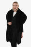 Black/Brown Fox Fur Double Shawl