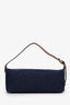 EÉRA Blue Denim Baguette Shoulder Bag