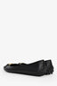 Louis Vuitton Black Leather Dauphine Ballet Flats Size 38.5