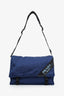 Prada Navy Nylon Logo Stripe Messenger Bag