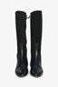 Chloe Black Suede Leather Riding Boots Size 36