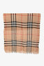 Burberry Tan Novacheck Sheer Scarf