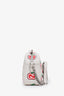 Gucci White Leather GG Marmont Cherry Crossbody Bag