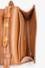 Miu Miu Brown Leather Compact Wallet On Strap