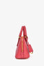 Prada Pink Saffiano Leather Mini Promenade Bag with Strap