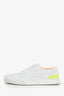 Hermès White/Yellow Leather Deep Sneaker Size 36