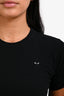Play Comme des Garçons Black Cotton Short Sleeve T-Shirt Size Small