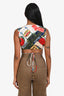 Miaou White/Multicolour Tomato Printed Wrap-Tie Top Size XS