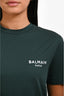 Balmain Green Cotton Logo Short Sleeve T-Shirt Size S