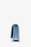 Prada Blue Metallic Soft Calfskin Wallet on Chain