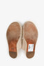 Chloe Beige Suede Raffia Lace-Up 'Harper' Espadrilles Size 38