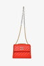 Off-White Red Leather Jackhammer 19 Shoulder Bag