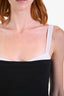 Reformation White/Black Contrast Bustier Tank Top Size XS