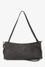 Alaïa Dark Grey Nubuck Leather Medium Le Click EW Shoulder Bag