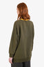 Miu Miu 2023 Green/Yellow 'Miu Miu Club' Sweater Size S