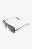 Prada Black Metal Rectangular Sunglasses
