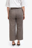 Reformation Grey Denim Striped Cropped Jeans Size 31