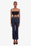 Christian Dior Blue Denim Straight Leg Jeans Size 2