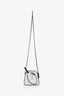 Pre-loved Chanel™ 2023 White Quilted Canvas Monte-Carlo Mini Crossbody Tennis Bag