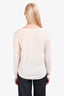 Theory Cream Wool Silk Sweater Size M