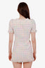 LoveShackFancy Pink Pastel Hermosa Tweed Zipper Mini Dress Size 00