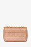 Christian Dior 2020 Pink Cannage Soft Leather Small 'Caro' Shoulder Bag