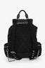 Sac à dos Burberry en nylon noir avec chaîne argentée