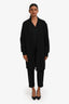 Mackage Black Wool Wrap Long Cardigan Size XS with Belt