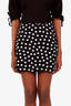 Saint Laurent Polka Dot Silk Mini Skirt Size 38