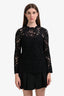 Saint Laurent Black Cotton Lace Blouse Size 36