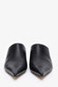 Loewe Black/Gold Anagram Heel Leather Mules Size 39