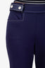 Zimmermann Navy Belted Wide Leg Pants Size 1