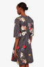 Oscar de la Renta Floral Mini SS Dress Size 16